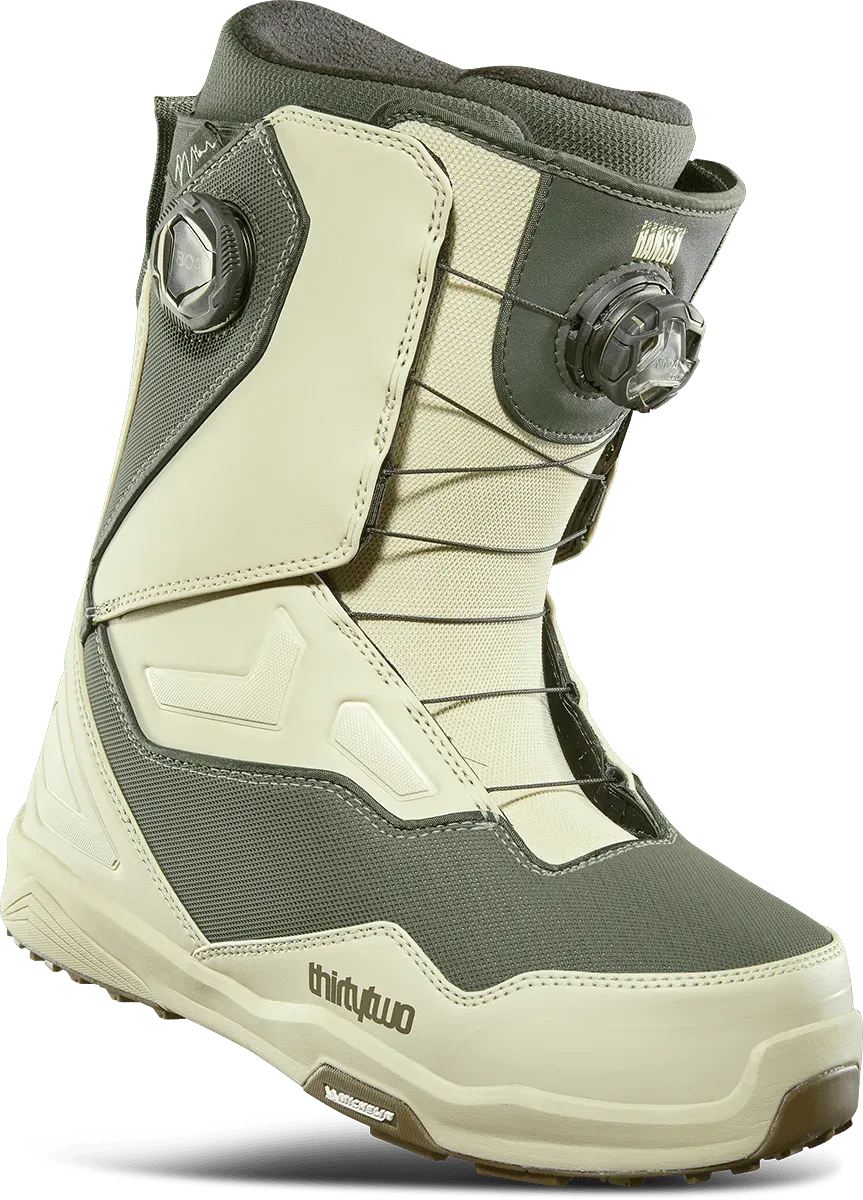 Thirtytwo TM-2 Double Boa boots snowboard Warm Grey Olive