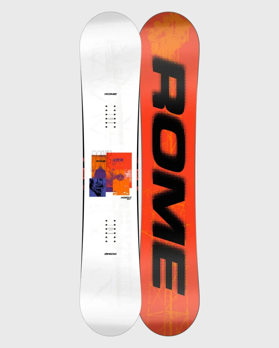 Rome SDS Agent snowboard park twin cambre fusion
