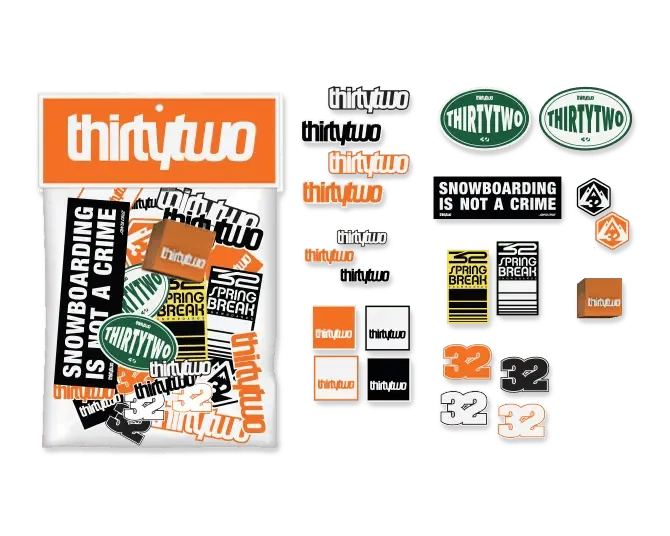 Thirtytwo Board sticker pack autocollants snowboard lot 6