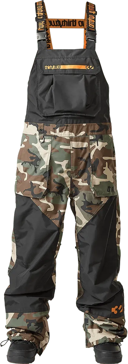 Thirtytwo Basement Bib salopette snowboard noir camo 15K