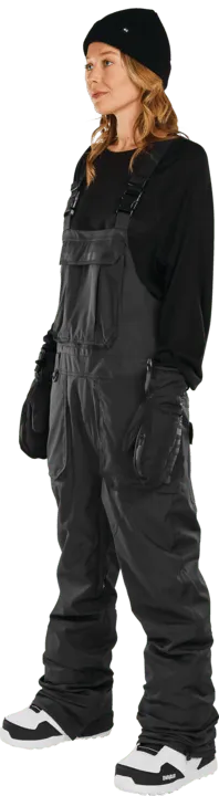 Thirtytwo Basement Bib bib snowboard femme noir 15K YKK