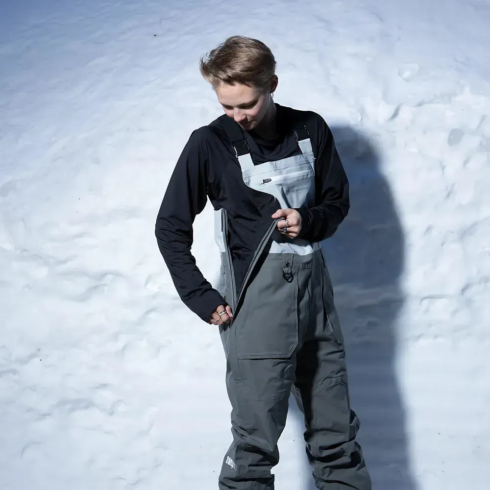 Thirtytwo Basement Bib salopette snowboard femme gris 15K