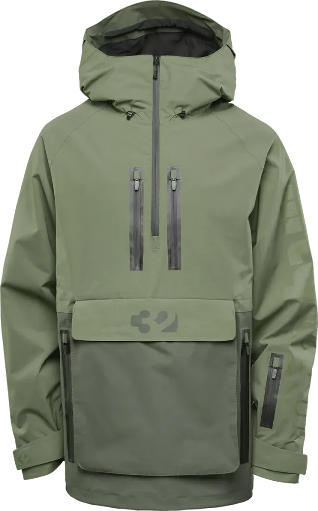 Thirtytwo Light Anorak veste snowboard militaire 15K