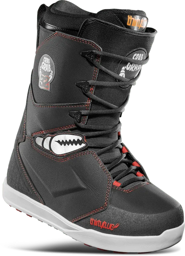 Thirtytwo Lashed X Crab Grab bottes de snowboard BLACK/WHITE/RED flex medium