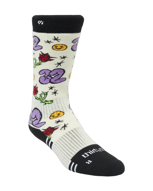 Thirtytwo W Merino chaussettes snow femme mérinos