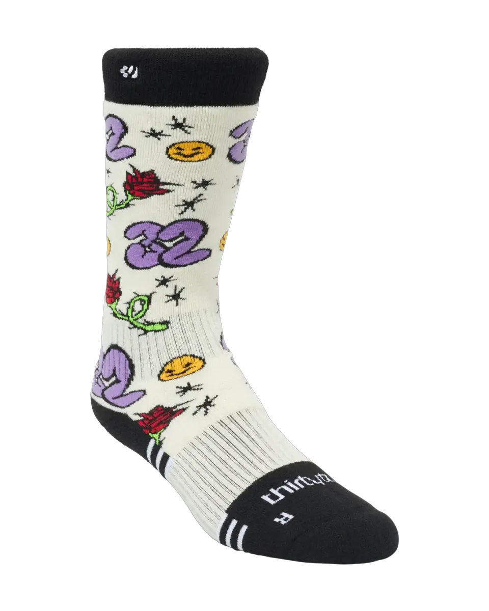 Thirtytwo W Merino chaussettes snow femme mérinos