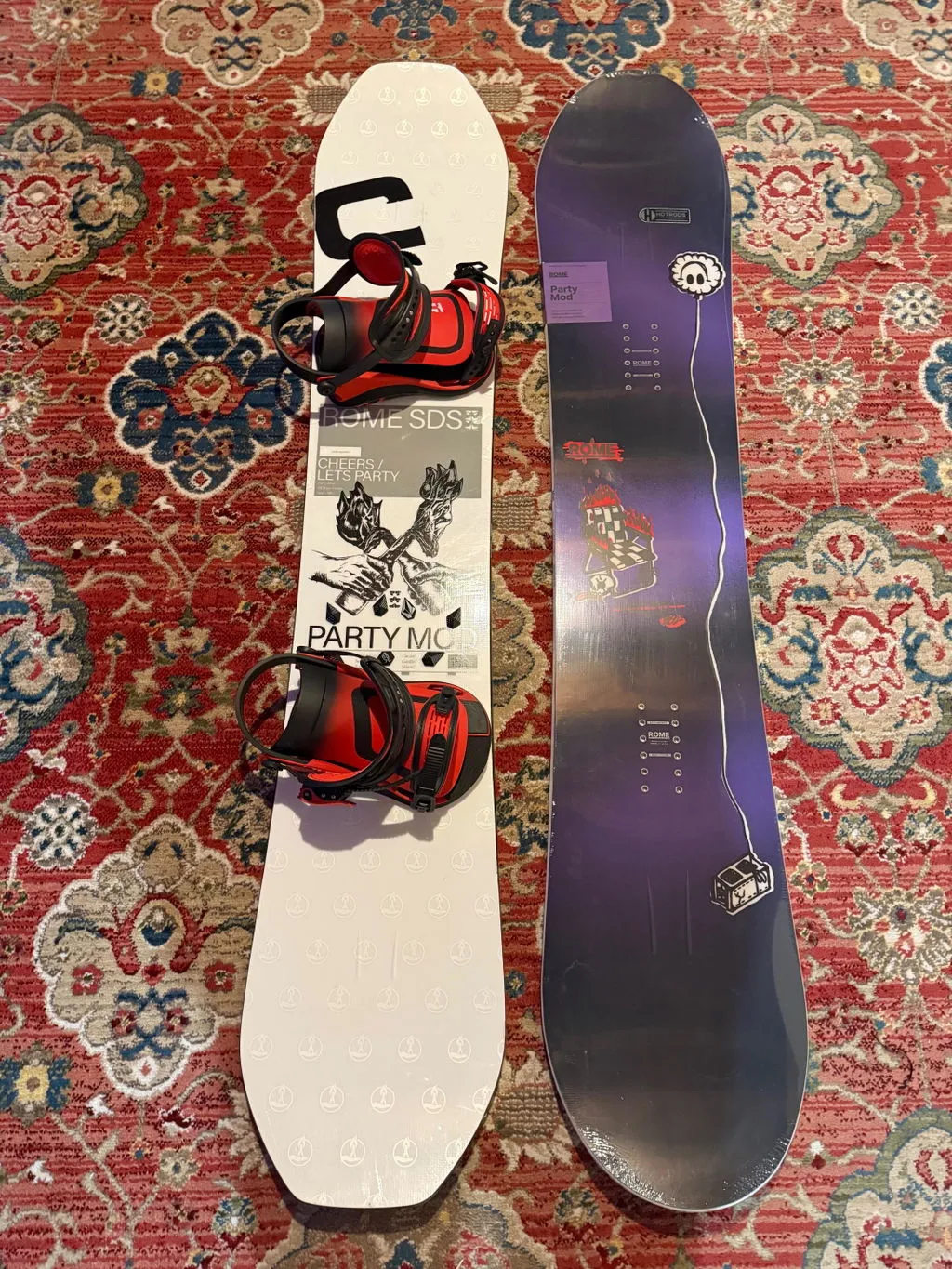 Rome SDS Party Mod snowboard twin contact rocker