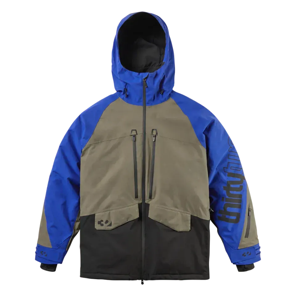 Thirtytwo Lashed veste snowboard isolée bleue 15K