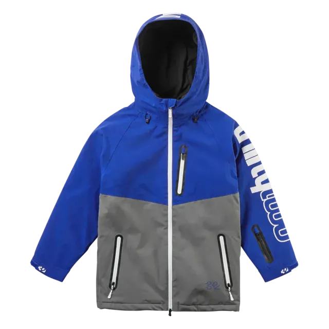 Thirtytwo Youth Grasser veste snowboard bleu isolée