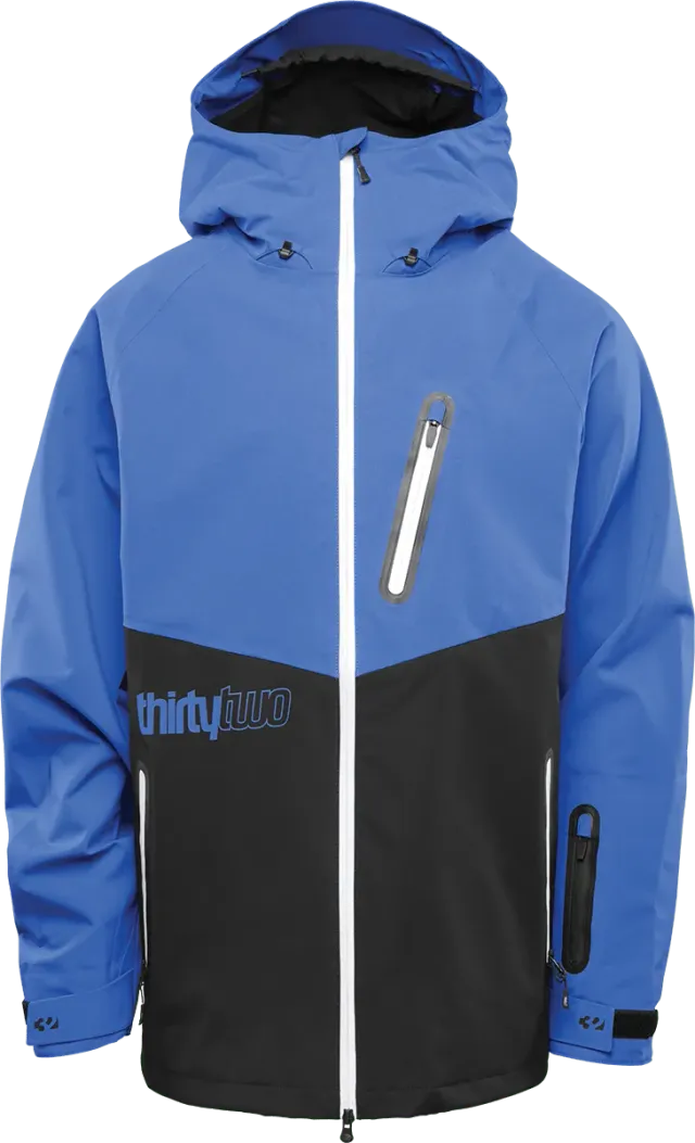 Thirtytwo Grasser veste snowboard noir/bleu 15K stretch
