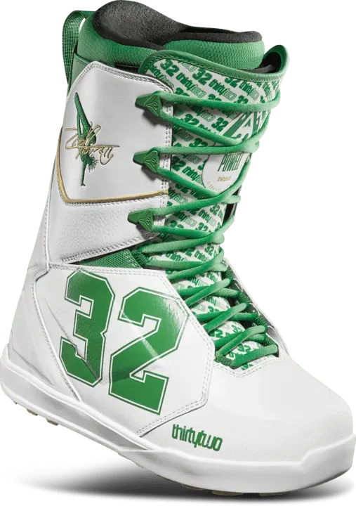 Thirtytwo Lashed X Powell bottes de snowboard WHITE/GREEN flex medium