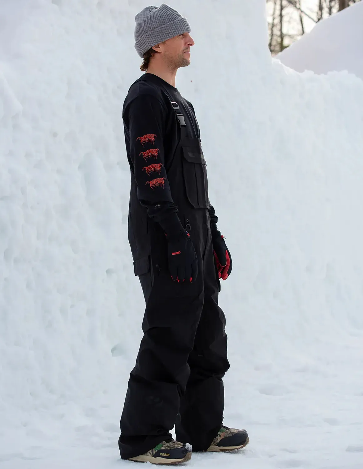 Thirtytwo Basement Bib salopette snowboard 15K loose fit