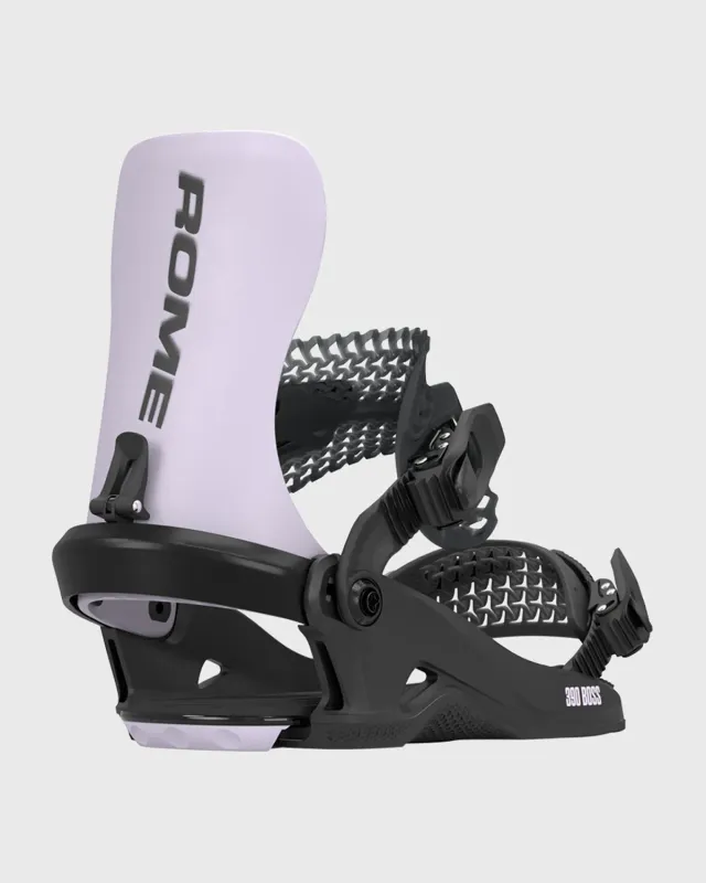 Rome SDS 390 Boss HW fixations snowboard flex souple