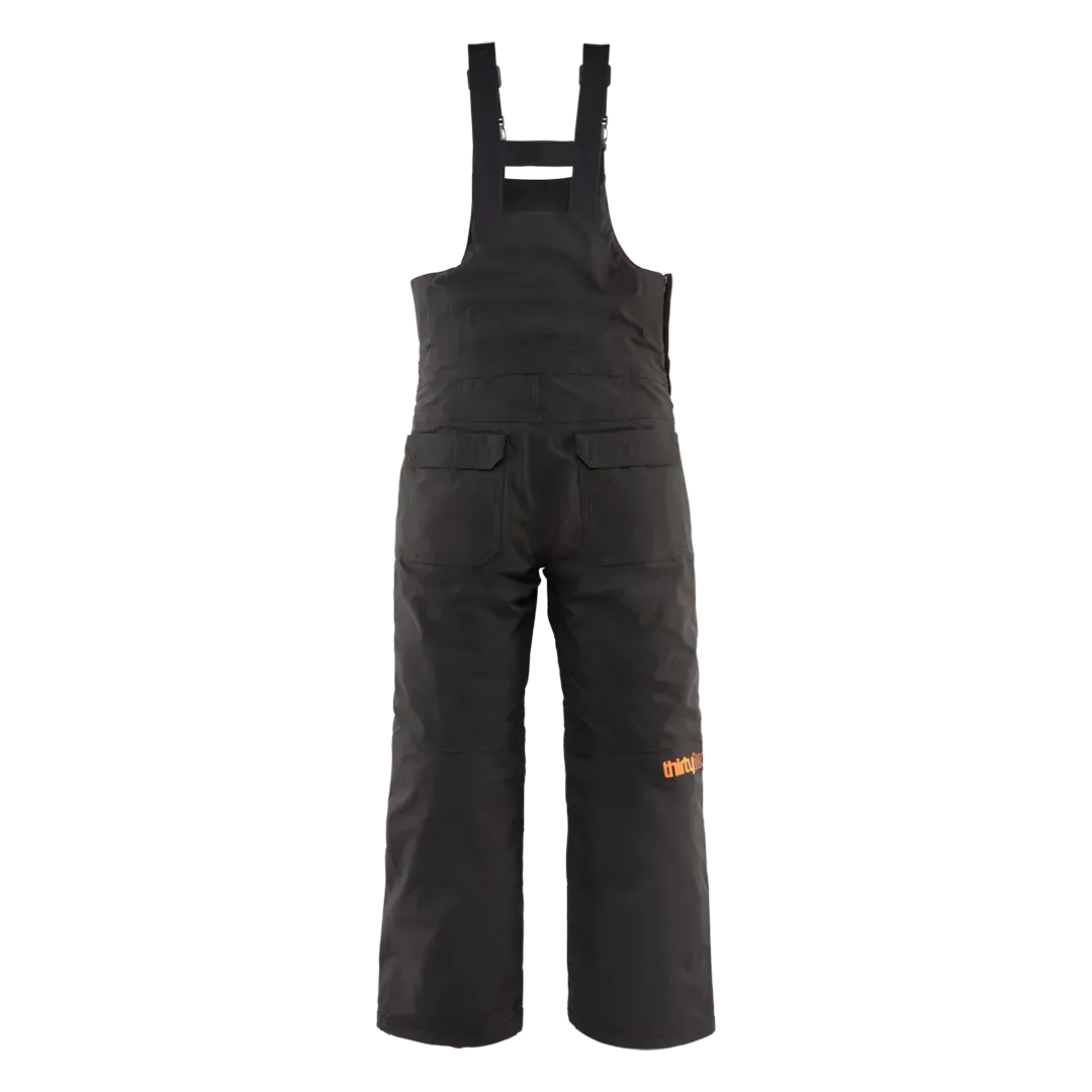 Thirtytwo Youth Basement Bib salopette snowboard enfant noire orange