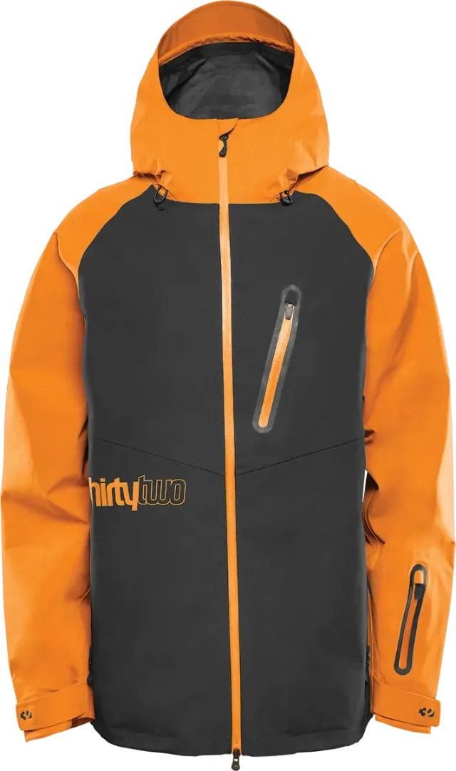 Thirtytwo Grasser veste snow noir/orange 15K stretch