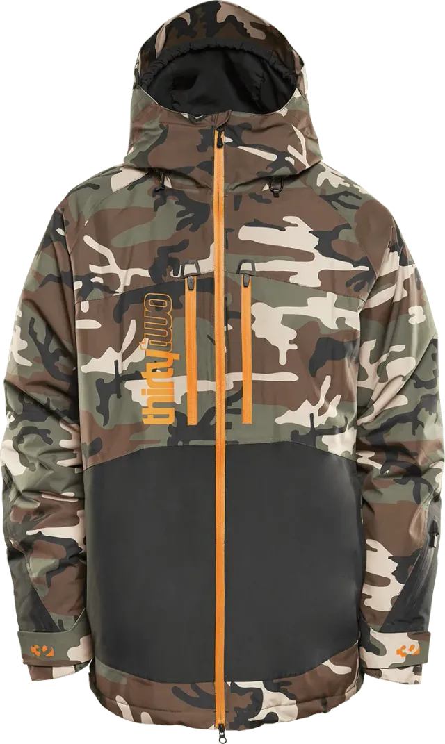 Thirtytwo Lashed veste snowboard isolée black camo 15K