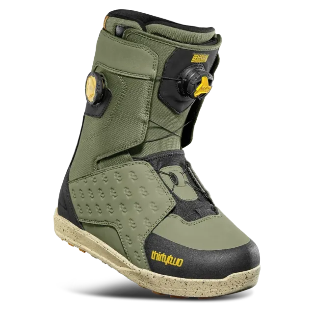 Thirtytwo Lashed Double Boa Bradshaw boots snowboard olive flex medium