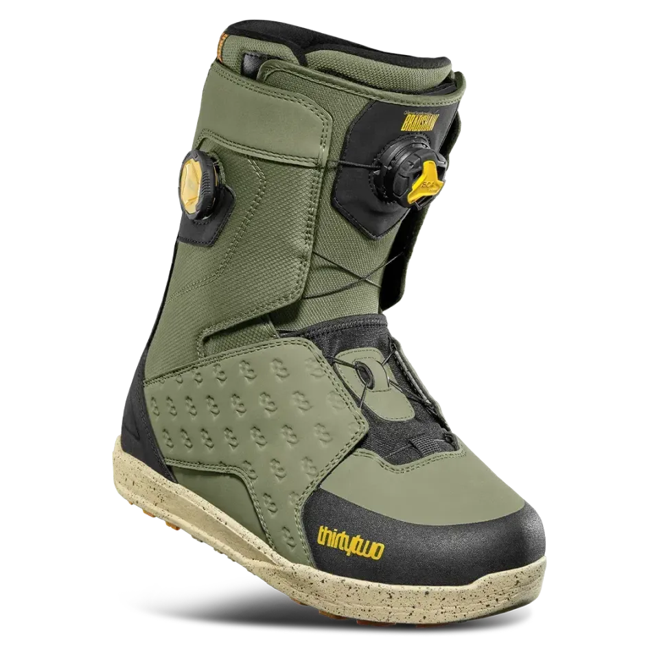 Thirtytwo Lashed Double Boa Bradshaw boots snowboard olive flex medium