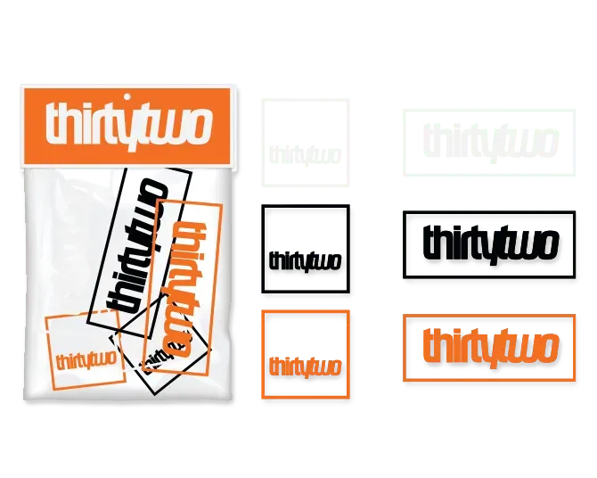 Thirtytwo Board sticker pack autocollants snowboard lot 6