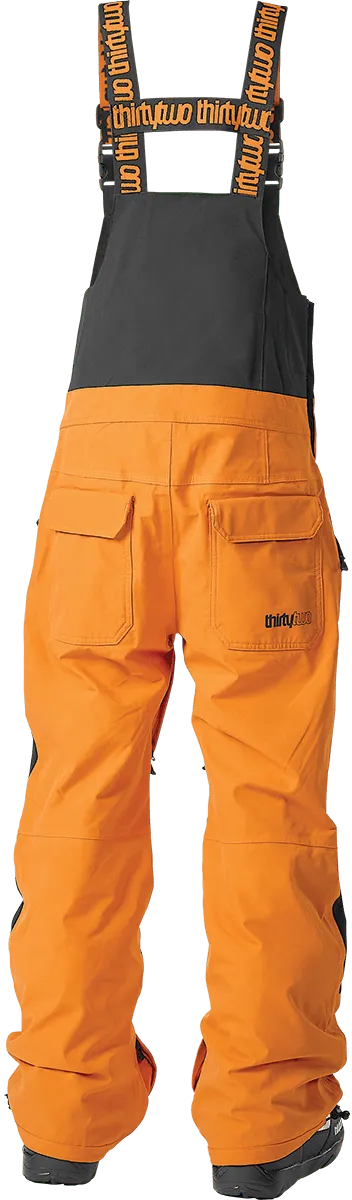 Thirtytwo Youth Basement Bib salopette snowboard noir/orange