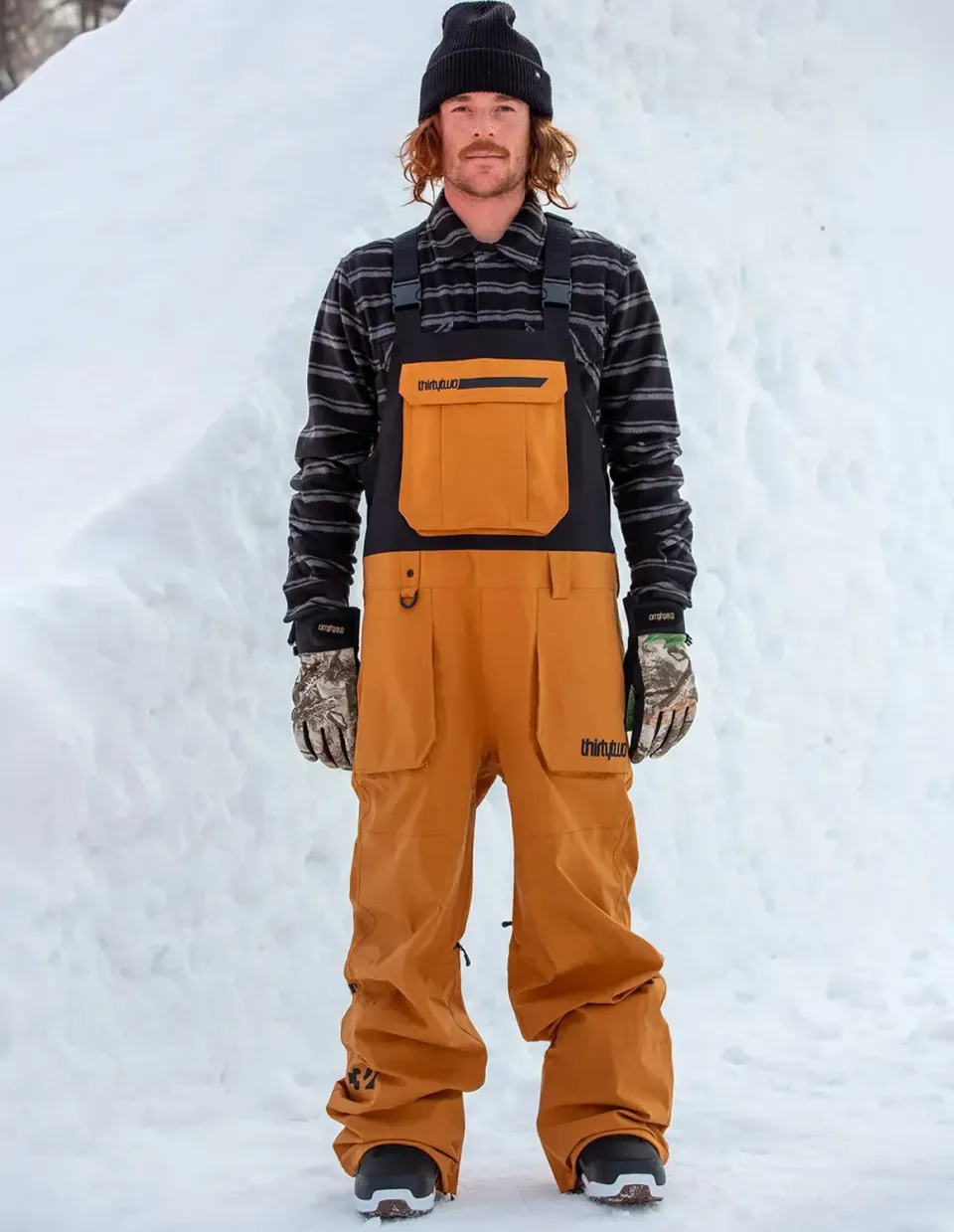 Thirtytwo Basement Bib salopette snowboard loose fit 15K